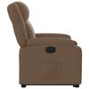 vidaXL Fauteuil inclinable Marron Tissu