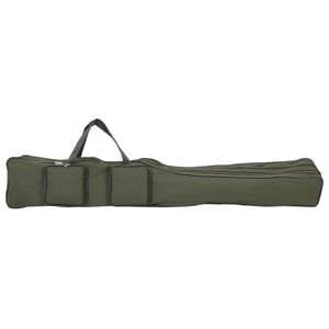 vidaXL Sac de canne &agrave; p&ecirc;che vert fonc&eacute; 150 cm tissu oxford