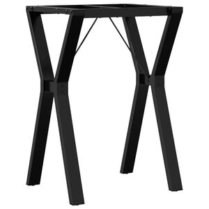 vidaXL Pieds de table &agrave; manger cadre en Y 50x40x73 cm acier