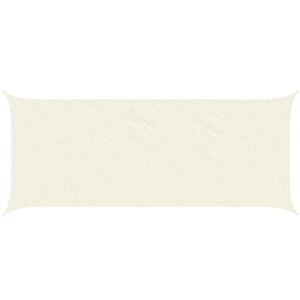 vidaXL Voile d'ombre Cr&egrave;me 6 x 2,5 m 100 % polyester Oxford