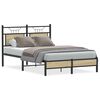 vidaXL Cadre de lit sans matelas ch&ecirc;ne sonoma 120x190 cm