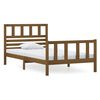 vidaXL Cadre de lit Marron miel Bois massif 100x200 cm