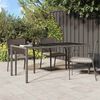 vidaXL Table de Jardin Gris 190 x 90 x 75 cm polyrotin