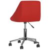 vidaXL Chaise pivotante &agrave; d&icirc;ner Rouge bordeaux Similicuir