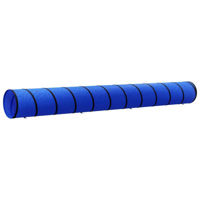 vidaXL Tunnel pour chien bleu Ø 55x500 cm polyester