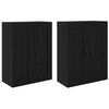 vidaXL Meuble mural 2 pc Ch&ecirc;ne noir 69,5 x 34 x 90 cm