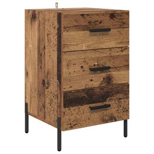 vidaXL Cabinet de chevet Bois ancien 40 x 40 x 66 cm Bois d'ing&eacute;nierie