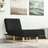 vidaXL Chaise longue noir tissu