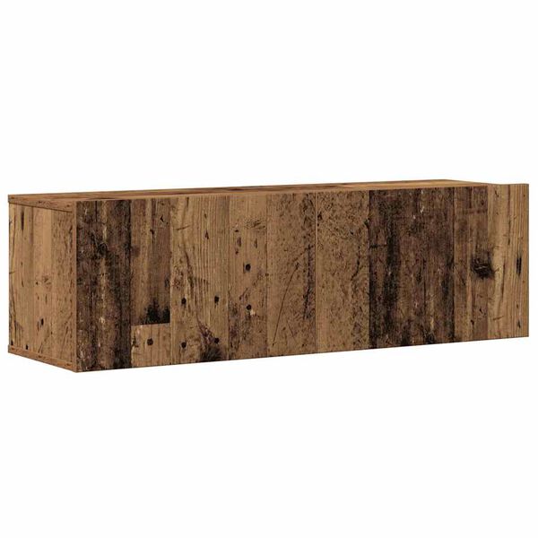 vidaXL Ensemble de meuble TV mural 4 pcs vieux bois bois d'ing&eacute;nierie