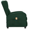 vidaXL Fauteuil de massage Vert fonc&eacute; Tissu