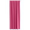 vidaXL Rideaux occultants avec anneaux 2 pcs Rose vif 245 x 140 cm