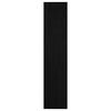 vidaXL Biblioth&egrave;que/S&eacute;parateur de pi&egrave;ce Noir 100x30x135,5cm Pin massif