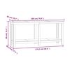 vidaXL Banc de travail Blanc 180x50x80 cm Bois de pin massif