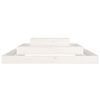 vidaXL Jardinière Blanc 110x110x27 cm Bois massif de pin