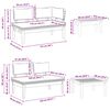 vidaXL Ensemble de canap&eacute; de jardin 4 pcs Marron et gris