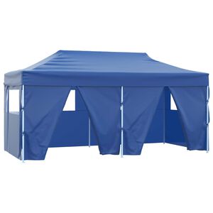 vidaXL Tente de f&ecirc;te 291 x 580 x 315 cm Bleu Tissu Oxford