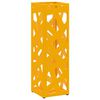 vidaXL Stand de Parapluie de Pluie Moutarde 15,5 x 15,5 x 49 cm Acier