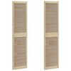 vidaXL Porte de Cabinet 2 pi&egrave;ces Naturel 201 x 2,1 x 49,5 cm