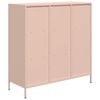 vidaXL Buffet haut rose 101,5x39x103,5 cm acier