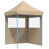 vidaXL Tente de f&ecirc;te Beige Tissu Oxford