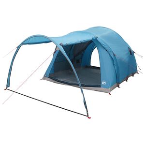 vidaXL Tente tunnel 370 x 275 x 210 cm Bleu Polyester et Acier