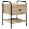 vidaXL Table de chevet Ch&ecirc;ne Sonoma Bois d'ing&eacute;nierie