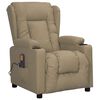 vidaXL Fauteuil de massage Cappuccino Similicuir