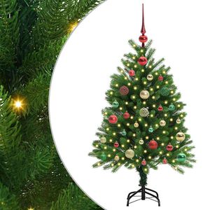 vidaXL Sapin de No&euml;l avec 150 LED avec support Vert 120 cm PE