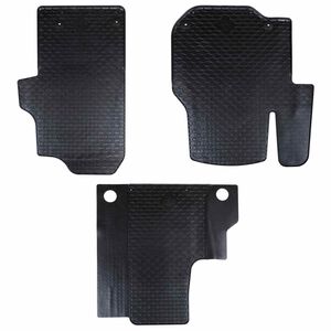 vidaXL Tapis de voiture 3 pc adapt&eacute; pour VW CRAFTER 2017- Caoutchouc