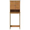 vidaXL Armoire de toilette VIGO Marron et Marron Miel 60 x 27 x 161 cm
