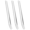 vidaXL Grattoirs &agrave; sueur de cheval 3 pcs argent&eacute; aluminium