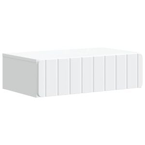 vidaXL Table d'appoint murale Blanc 59 x 34,5 x 17 cm