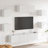vidaXL Ensemble de meubles TV 7 pcs Blanc Bois d'ing&eacute;nierie