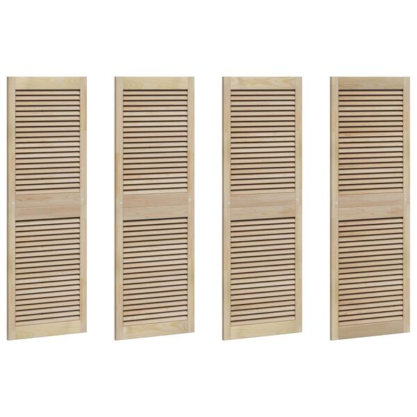 vidaXL Porte de Cabinet avec porte 4 pcs Naturel 140.5 x 2 x 59.5 cm