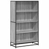 vidaXL Biblioth&egrave;que sonoma gris 80,5x35x139 cm bois d'ing&eacute;nierie