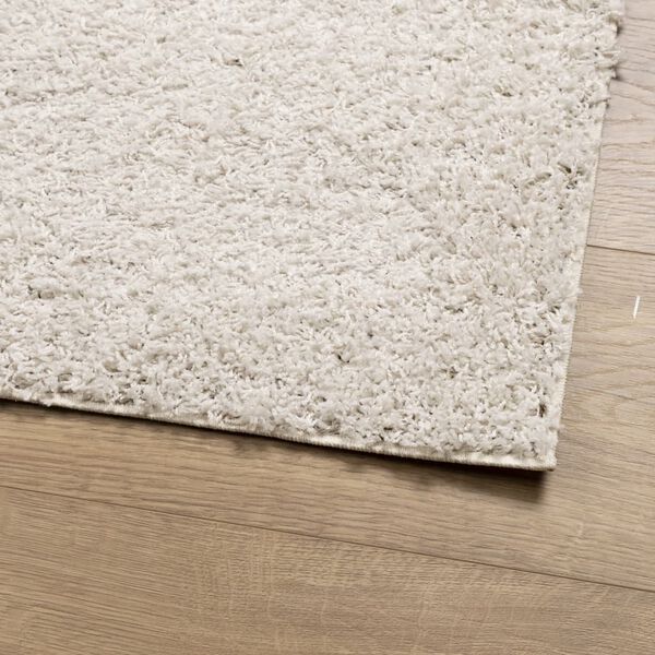 vidaXL Tapis shaggy PAMPLONA poils longs moderne cr&egrave;me 80x250 cm