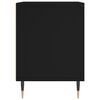 vidaXL Table de chevet Noir 40x35x50 cm Bois d&rsquo;ing&eacute;nierie