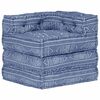 vidaXL Pouf modulaire Indigo Tissu