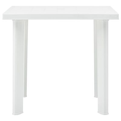 vidaXL Table de jardin Blanc 80x75x72 cm Plastique