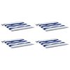 vidaXL Coussins de chaise de jardin lot de 4 40x40x4 cm