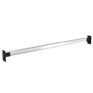 vidaXL Rails de garde-robe t&eacute;lescopiques 2 pcs Argent&eacute; 58-100 cm