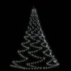 vidaXL Arbre mural avec crochet m&eacute;tallique 260 LED blanc froid 3 m