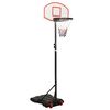 vidaXL Support de basket-ball Blanc 216-250 cm Poly&eacute;thyl&egrave;ne