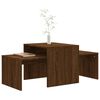 vidaXL Ensemble table basse Ch&ecirc;ne marron 100x48x40cm Bois d'ing&eacute;nierie