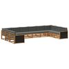 vidaXL Ensembles de canap&eacute;s 10 pc Bois d'Acacia Massif