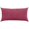vidaXL Coussins de canap&eacute; 2 pcs Bordeaux 80 x 40 cm