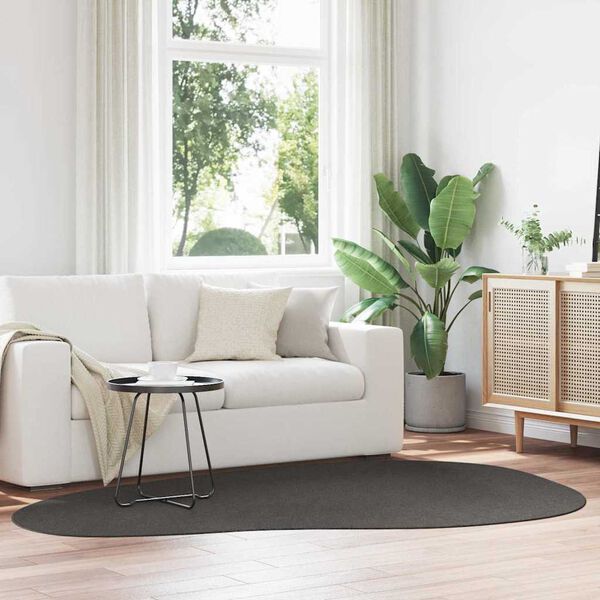 vidaXL Tapis de surface HUARTE Anthracite 160 x 230 cm Polyester