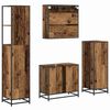 vidaXL Ensemble de mobilier de salle de bain 4 pcs Bois Ancien