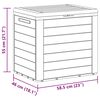 vidaXL Boîte de stockage de jardin Marron 58,5x46x55 cm Polypropylène
