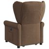 vidaXL Fauteuil de massage inclinable Marron Tissu